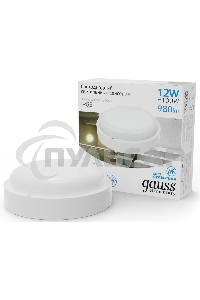 Светильник LED UNIVERSAL IP65 D160*53 12W 980lm 6500K ЖКХ круглый c микр сенсором 1/40 126411312-S Gauss