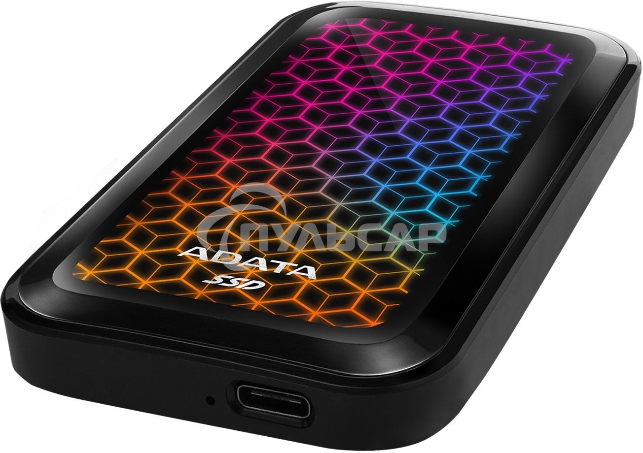 Внешний SSD ADATA SE770G, 1TB, USB 3.2 Gen 2 Type-C, R/W 1000/800, черный