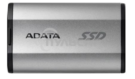 Внешний SSD ADATA SD810, 500 GB, USB 3.2 Gen 2x2 Type-C, R/W 2000/2000, серебристый