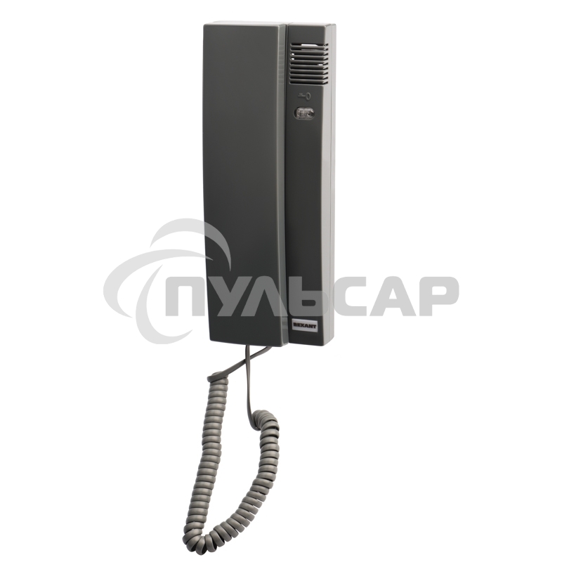 Трубка домофона с индикатором и регулировкой звука RX-321, серая Rexant