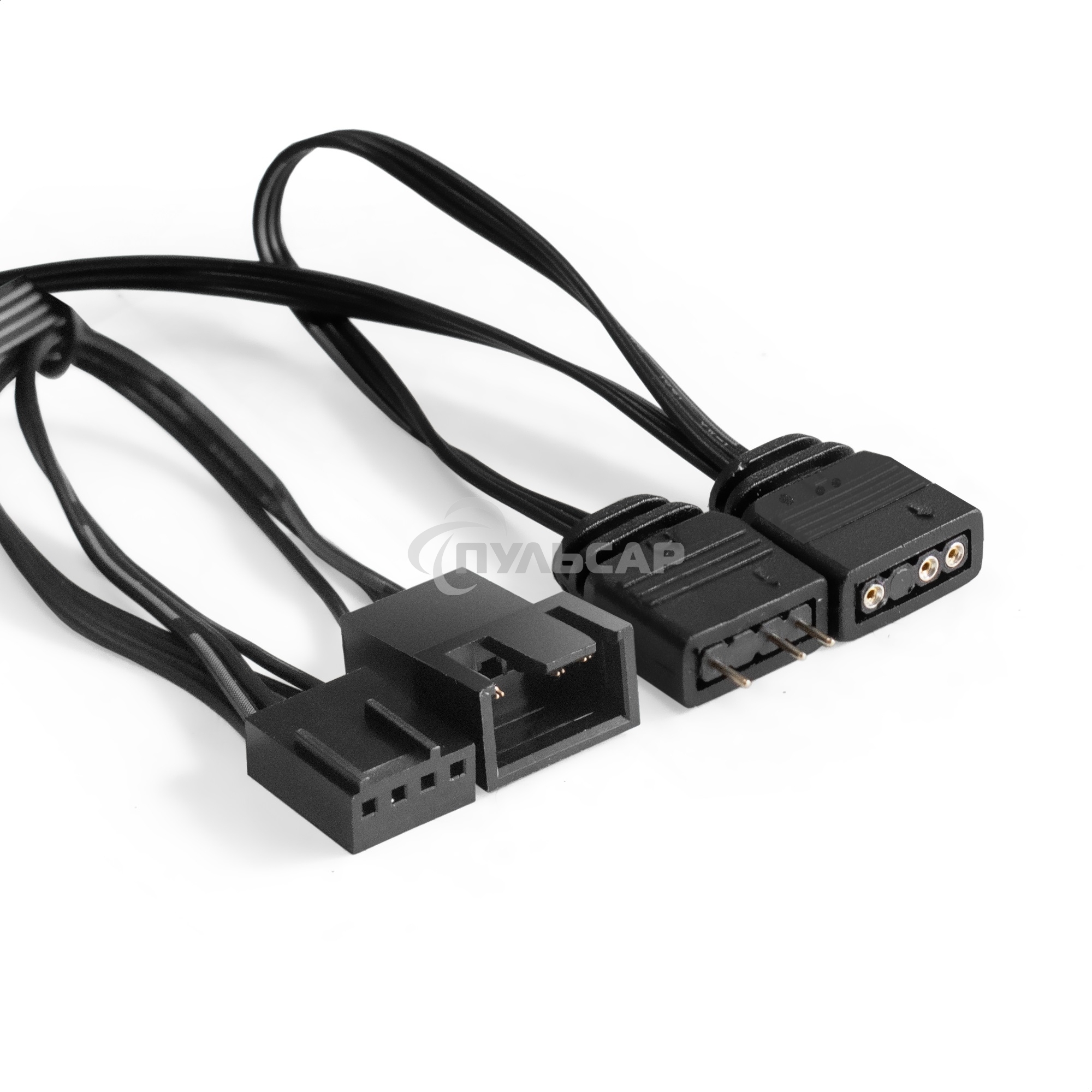 Вентилятор для корпуса ExeGate EX12025H3P4PMY-PWM.ARGB черный, 120 мм, 1800 об/мин, 26 дБ, 4 pin