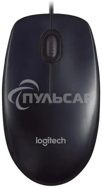 Мышь проводная Logitech M90 черный/серый, 1000 dpi, USB, кнопки - 3