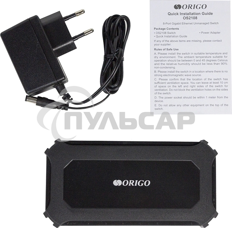 Коммутатор Unmanaged Switch 8x1000Base-T, plastic case