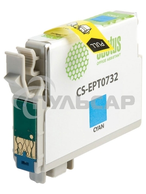 Картридж струйный Cactus CS-EPT0732 голубой (11,4 мл) для Epson Stylus С79/C110/СХ3900/CX4900/CX5900/CX7300/CX8300/CX9300