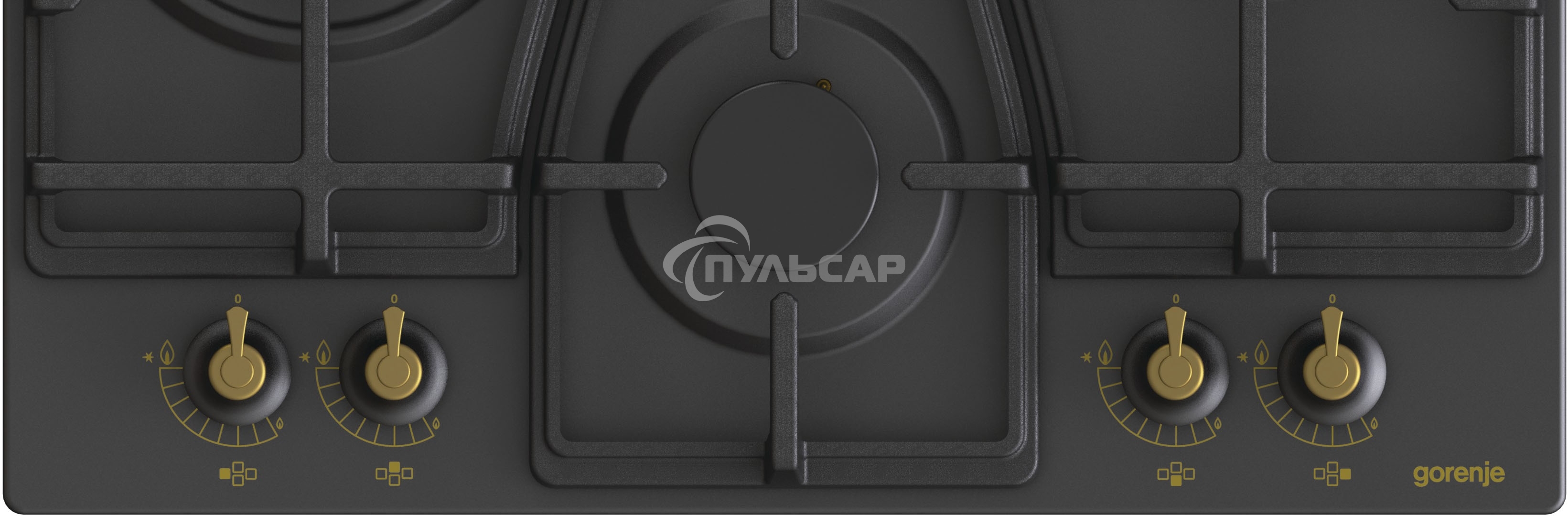 Газовая варочная панель Gorenje GW6D42CLB черный