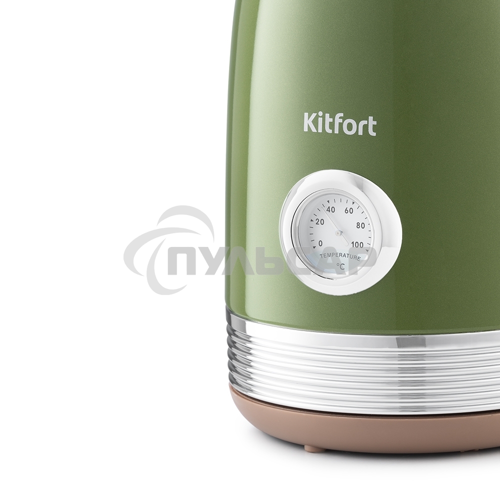 Чайник электрический Kitfort KT-6110 1.7л. 2200Вт зеленый (корпус: нержавеющая сталь)