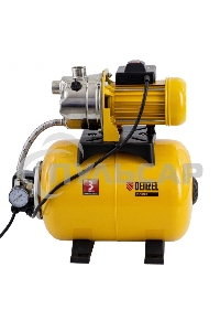 Насосная станция PS1000X, 1000 Вт, 3500 л/ч, ресивер 24 л, подъем 44 м, нержавейка Denzel