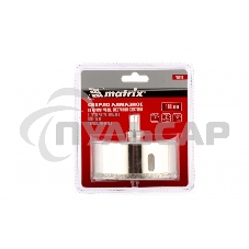 Сверло алмазное Matrix по керамограниту, 100 х 67 мм, 3-гранный хвостовик