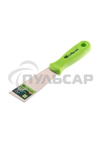 Шпательная лопатка из нержавеющей стали, 40 мм, пластмассовая ручка Сибртех 85545