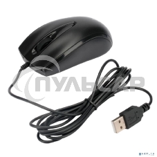 Мышь проводная Gembird MOP-110 черный, 1000 dpi, USB, кнопки - 3