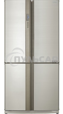 Холодильник Sharp SJ-EX98FBE бежевый трехкамерный 394/211 л морозилка снизу, No Frost, Side by Side