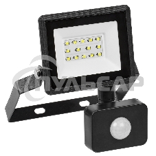 Прожектор Iek LPDO602-20-65-K02 СДО 06-20Д светодиодный черный с датчиком движения IP54 6500K