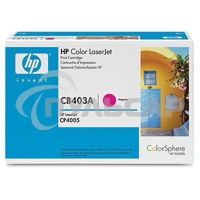 Картридж лазерный HP CB403A пурпурный для CP4005 7500стр.