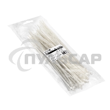 Стяжка (хомут) нейлоновая ExeGate EX293137RUS CV66-450x7.5W (нейлон 6.6, 450x7.5мм, неоткрывающаяся, halogen free, -40°C - +85°C, белая, 100 шт)