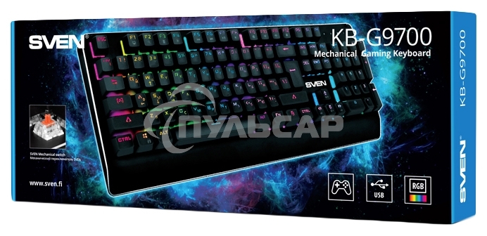 Клавиатура проводная механическая игровая клавиатура SVEN KB-G9700
