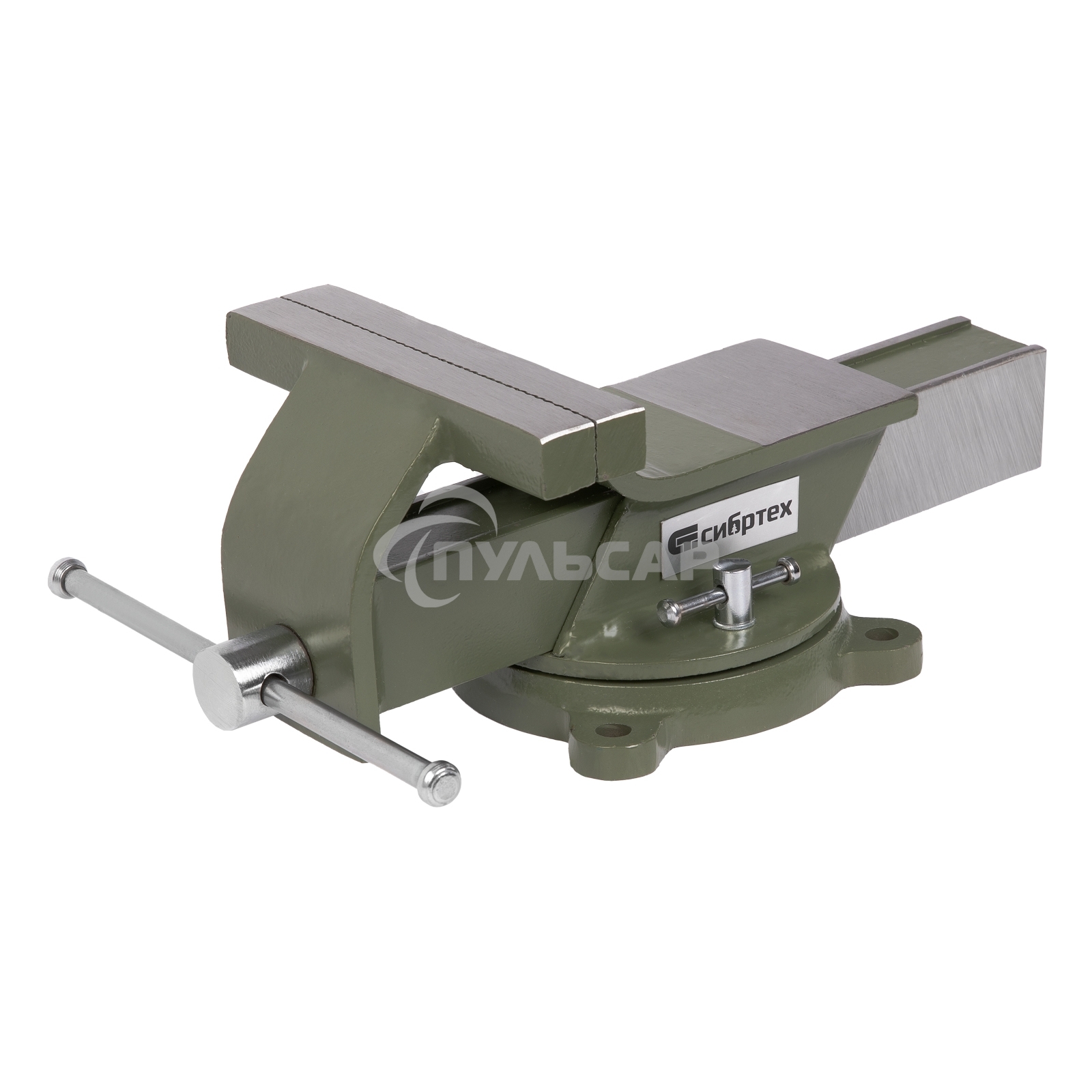 Тиски слесарные Сибртех 150 мм, стальные, поворотные