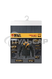 Куртка профессиональная рабочая, 65% полиэстер 35% хлопок, XL Denzel