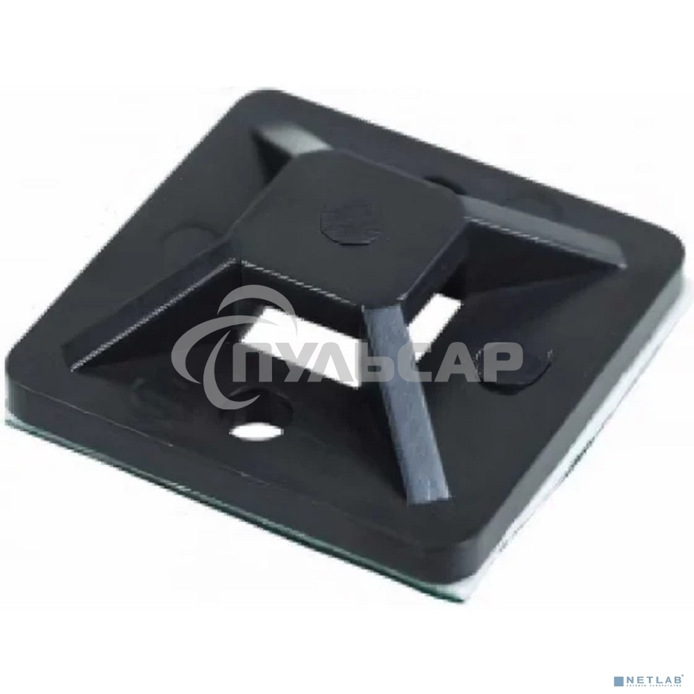 Площадка самоклеящаяся Rexant 20х20 мм, черная (10 шт/уп)