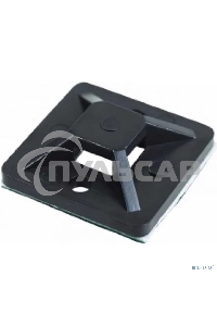 Площадка самоклеящаяся Rexant 20х20 мм, черная (10 шт/уп)