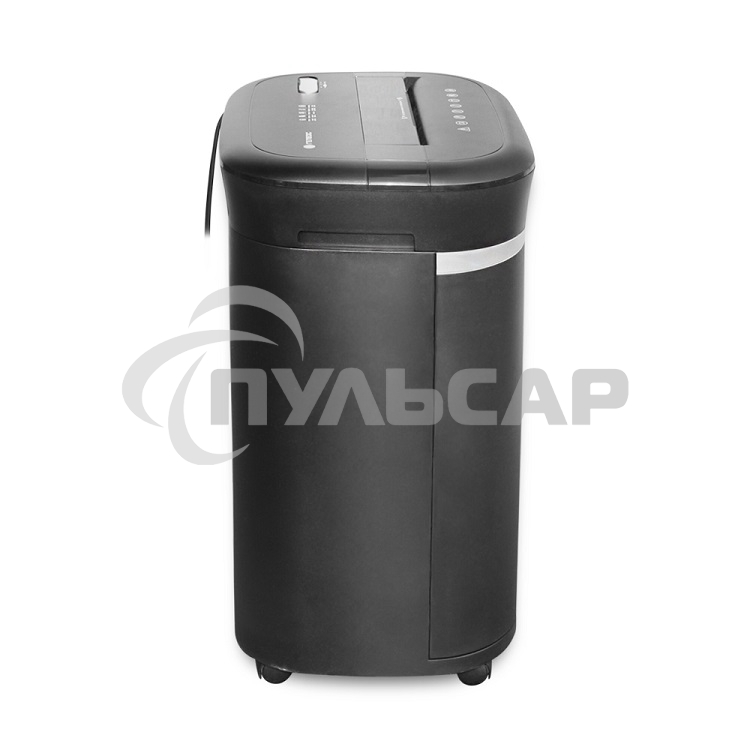 Шредер ГЕЛЕОС УМ28-4, DIN P-4 (4 ур-нь секр.), фрагмент 3,9х30мм, 19-21 лист (70г/м2), CD/пл.карты/скрепки/скобы, 28 литров