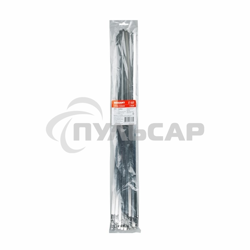 Хомут-стяжка стальная Rexant 600x7,9 мм, упаковка 50 шт.