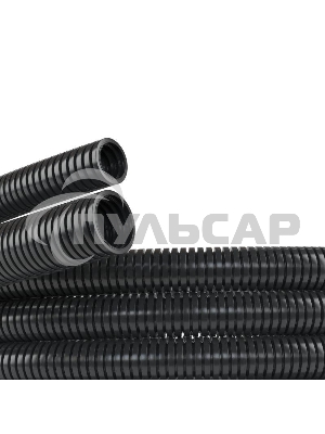 Труба гофрированная ПА d7мм без протяж. черный (уп.50м) ДКС PA600710F2