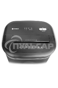 Шредер ГЕЛЕОС УМ28-4, DIN P-4 (4 ур-нь секр.), фрагмент 3,9х30мм, 19-21 лист (70г/м2), CD/пл.карты/скрепки/скобы, 28 литров