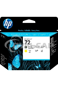 Картридж струйный HP №72 C9384A черный матовый/желтый печатающая головка для HP DJ T1100/T610