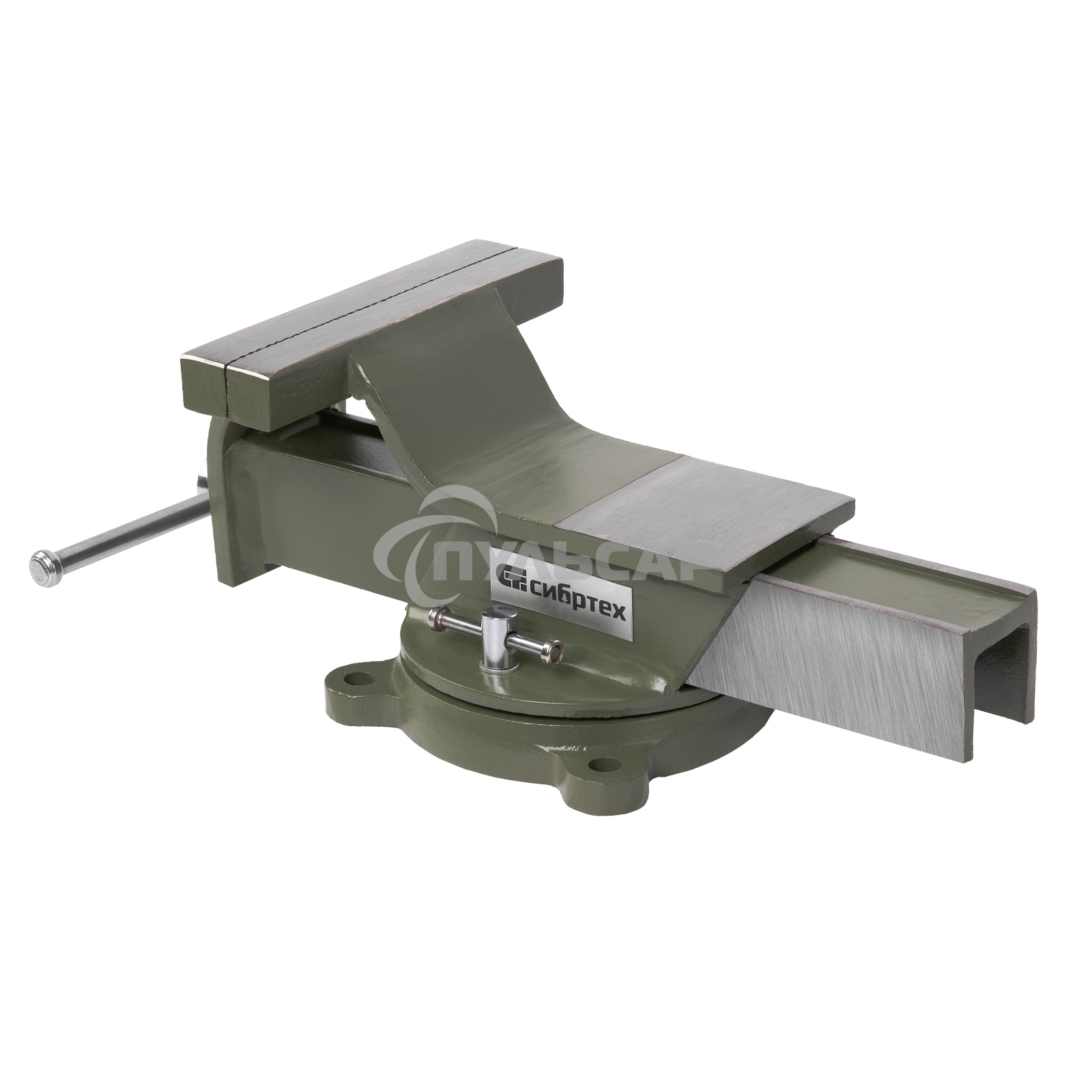 Тиски слесарные Сибртех 150 мм, стальные, поворотные