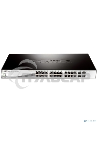 Коммутатор D-Link DGS-1210-28/ME/B1A PROJ Управляемый коммутатор 2 уровня с 24 портами 10/100/1000Base-T и 4 портами 1000Base-X SFP