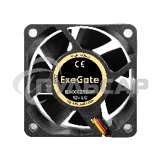 Вентилятор для корпуса ExeGate EX06025B3P черный, 60 мм, 3500 об/мин, 25 дБ, 3 pin