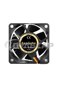 Вентилятор для корпуса ExeGate EX06025B3P черный, 60 мм, 3500 об/мин, 25 дБ, 3 pin