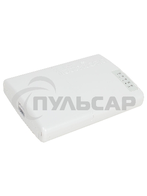 Маршрутизатор MikroTik RB750P-PBr2 PowerBox with 650MHz CPU, 64MB RAM, 5xLAN (four with PoE out), RouterOS L4, outdoor case, PSU, PoE, mounting set