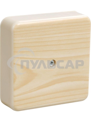 Коробка распаячная ОП 75х75х28 IP20 КМ41216-04 (6 клем. 6кв.мм) сосна ИЭК UKO10-075-075-028-K34