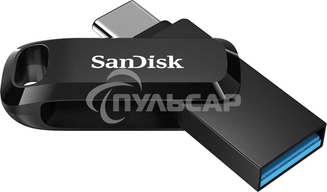 Флешка USB 64 Gb SanDisk Ultra Dual Go, USB 3.1 - USB Type-C черный