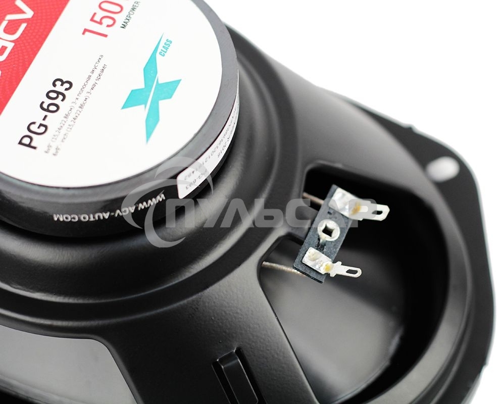 Колонки автомобильные ACV PG-693S 240Вт 88дБ 4Ом 15x23см (6x9дюйм) (ком.:2кол.) коаксиальные трехполосные