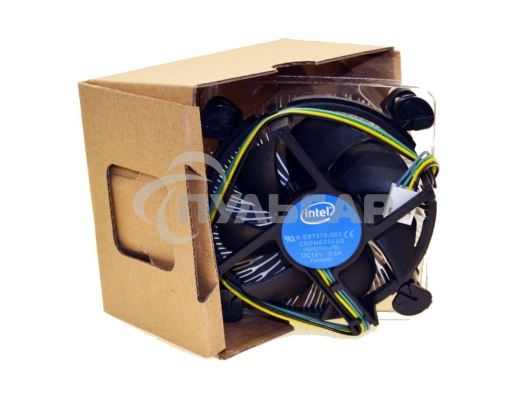 Кулер Intel E97379серебристый/черный 90мм алюминий 2500rpm 27db 4-pin 73W 58мм