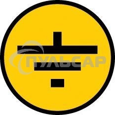 Самоклеящаяся этикетка Iek YPC20-ZAZEM-1-096 30х30 мм, символ 