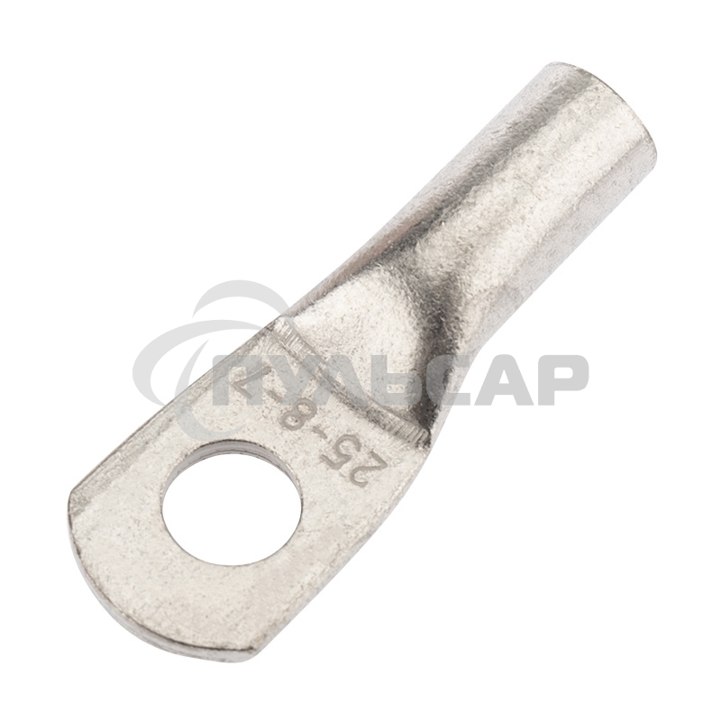 Наконечник медный луженый ТМЛ 25–8–7 (25мм² - Ø8мм) ГОСТ 7386-80 (в упак. 10 шт.) Rexant