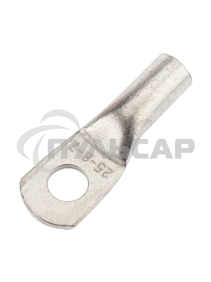 Наконечник медный луженый ТМЛ 25–8–7 (25мм² - Ø8мм) ГОСТ 7386-80 (в упак. 10 шт.) Rexant