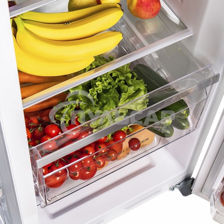 Холодильник Maunfeld MFF177NFW белый глянец двухкамерный 263/170л морозилка сбоку, No Frost, Side by Side