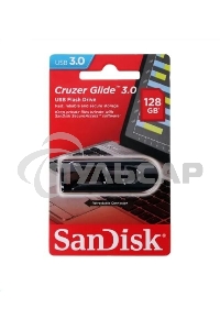 Флешка USB Sandisk 128 Gb Cruzer Glide SDCZ600-128G-G35 USB 3.0 черный/красный