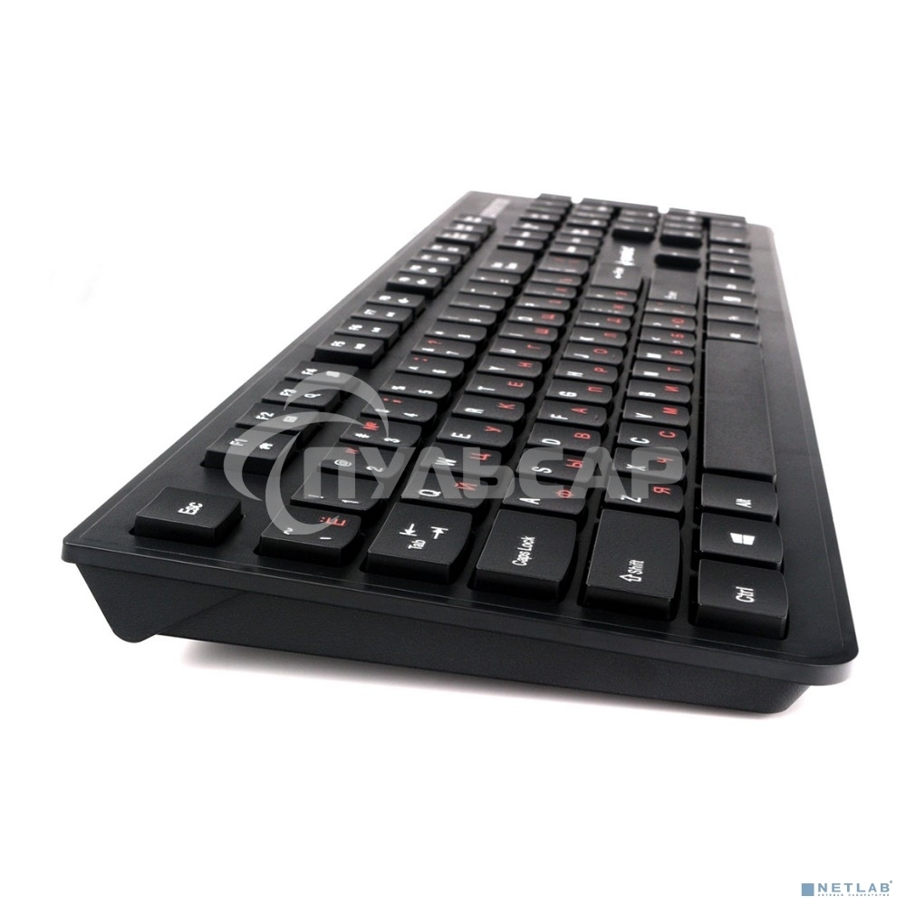 Комплект клавиатура+мышь проводные Gembird KBS-9050, черный,104кл, 3кн., каб.1.5м