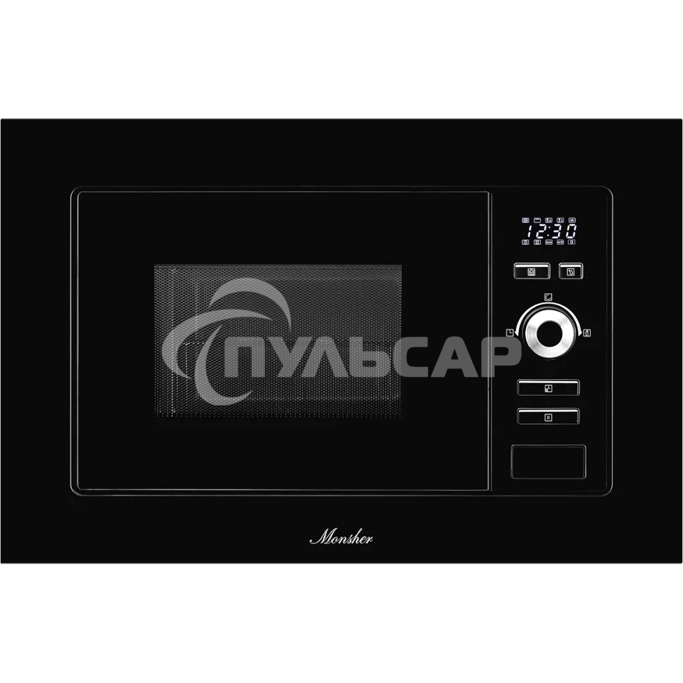 Микроволновая печь встраиваемая Monsher MMH 201 B, 59.3х38.5х31.3 см, мощность микроволновой печи 800-1250 Вт, мощность гриля 1000 Вт, 5 уровней мощности, электронное управление, многофункциональный дисплей, режим Микроволны/Гриль/Комби, автоменю8 програм