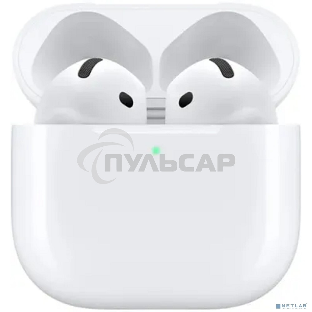 Гарнитура вкладыши Apple A3050 A3053 A3058 AirPods 4 белый беспроводные bluetooth в ушной раковине