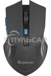 Мышь беспроводная Defender Accura MM-275 синий, 1600 dpi, радиоканал, USB, кнопки - 6