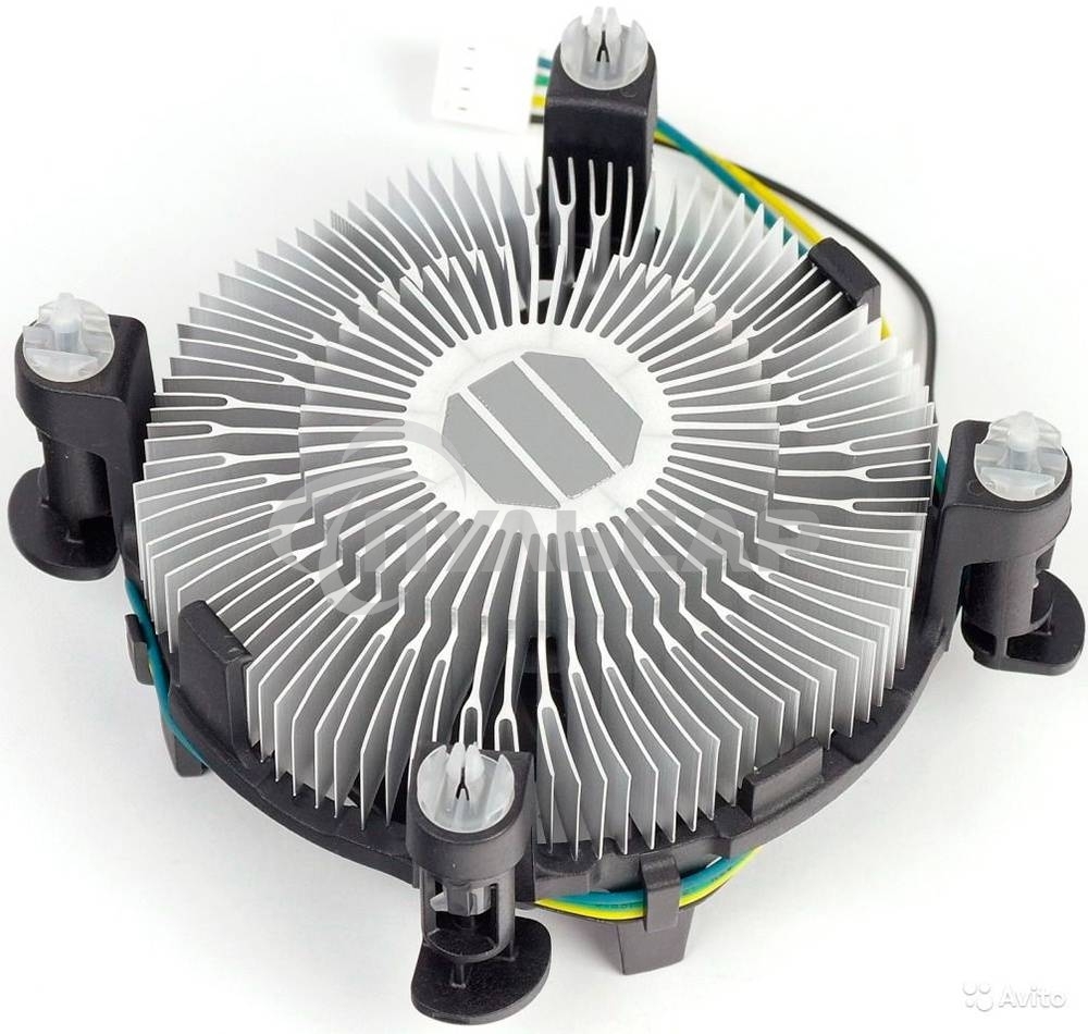 Кулер Intel E97379серебристый/черный 90мм алюминий 2500rpm 27db 4-pin 73W 58мм