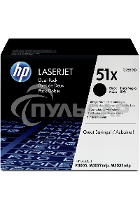 Картридж лазерный HP Q7551XD черный двойная упаковка для LaserJet P3005/M3027mfp/M3035mfp 2 x 13000стр.