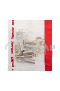 Наконечник медный луженый ТМЛ 25–8–7 (25мм² - Ø8мм) ГОСТ 7386-80 (в упак. 10 шт.) Rexant