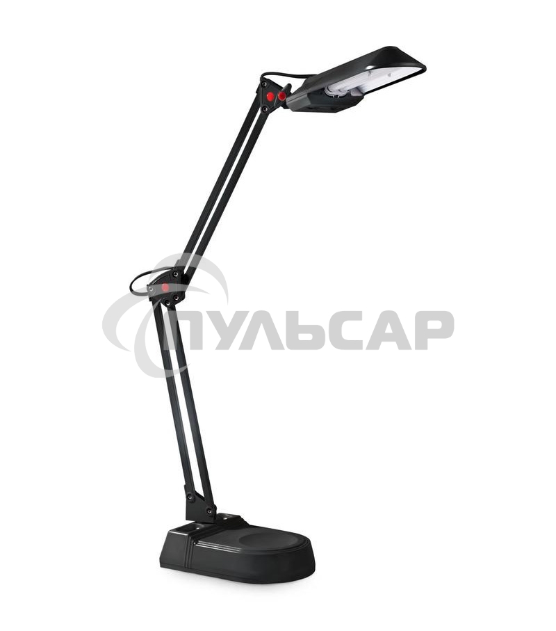 Лампа настольная CAMELION KD-017A С0211W черный в к-те база+струбцина